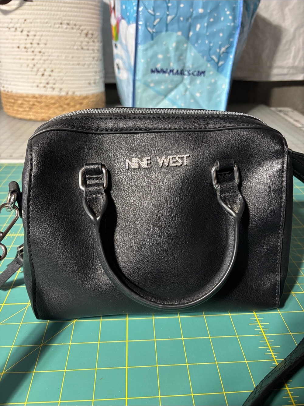 Nine West Black Mini Satchel Crossbody